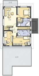 Piętro 1 projektu - Locarno DCP271