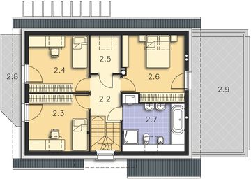 Poddasze projektu - Tacoma III DCP240b