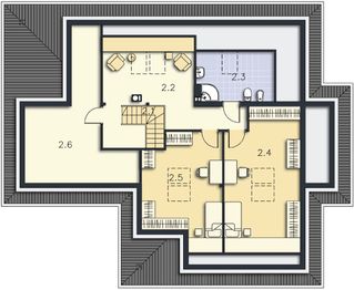 Poddasze projektu - Ancona DCP283
