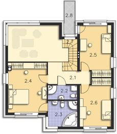 Piętro 1 projektu - Chester DCP293