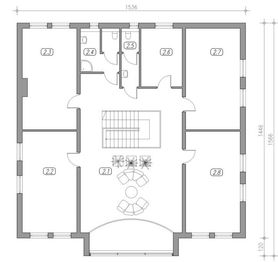 Piętro 1 projektu - Warsztat z usługą