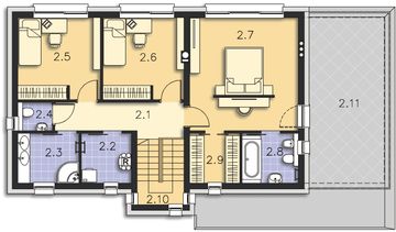 Piętro 1 projektu - Santos II DCP308a