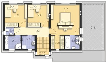 Piętro 1 projektu - Santos III DCP308b