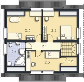 Poddasze projektu - Hudson LMP42