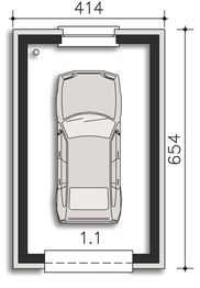 Parter projektu - Garaż G01