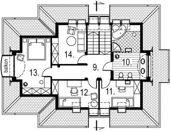 Poddasze projektu - Garda