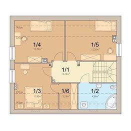 Poddasze projektu - Tamarillo Bursztynowy