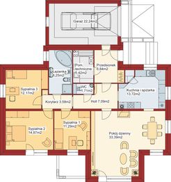 Parter projektu - Domek Sosnowy (008 ET)