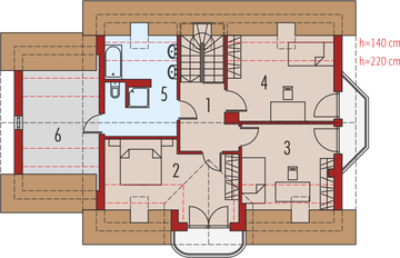 Poddasze projektu - Kajka G1 Mocca
