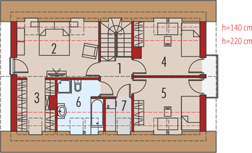 Poddasze projektu - E2 II economic (wersja B)