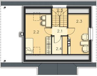 Poddasze projektu - Kłajpeda LMP125
