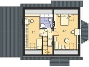 Poddasze projektu - Drezno LMP182a