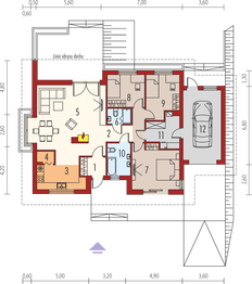 Parter projektu - Franczi III G1 (wersja A) bianco economic