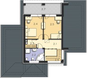 Poddasze projektu - Lagos II LMP117a