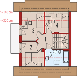 Poddasze projektu - Śnieżynka