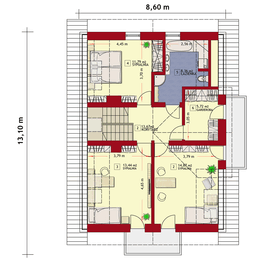 Poddasze projektu - Dom w Arizonie