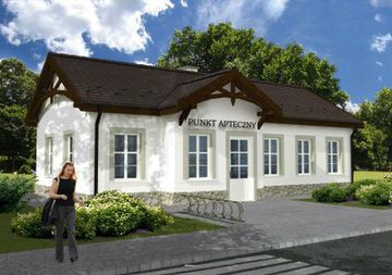 Rzut parteru projektu - Kwiaciarnia U-01