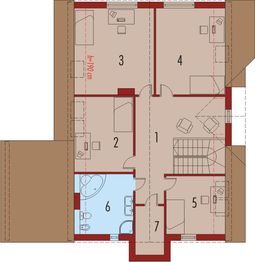 Poddasze projektu - Lotka (z wiatą)