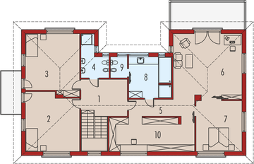 Piętro 1 projektu - Bona