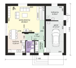 Parter projektu - Dom przy Alabastrowej 35