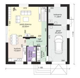 Parter projektu - Dom przy Alabastrowej 36