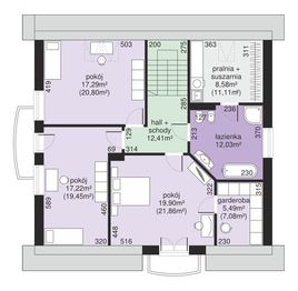 Poddasze projektu - Dom przy Alabastrowej 36