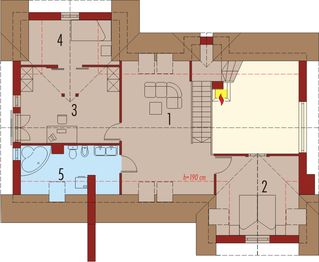 Poddasze projektu - Hiacynta