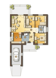 Parter projektu - Ares trend z garażem 1-st. [A]