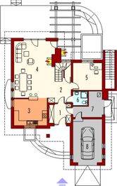 Parter projektu - Nastka G1 (z piwnicą)