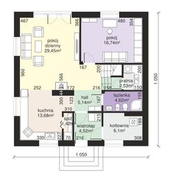 Parter projektu - Dom przy Cyprysowej 43