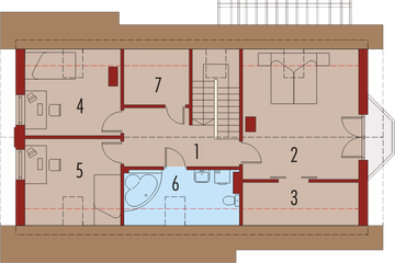 Poddasze projektu - Ben II G1 (z piwnicą)