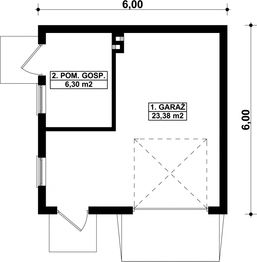 Parter projektu - G241 - Budynek garażowo - gospodarczy