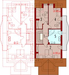 Poddasze projektu - Zula (bliźniak)