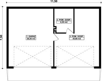 Parter projektu - G245 - Budynek garażowo - gospodarczy