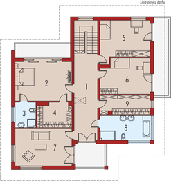 Piętro 1 projektu - Nati G2 (z piwnicą)