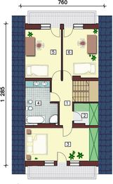 Poddasze projektu - Przytulna Oaza 76