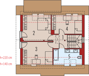 Poddasze projektu - Adriana III (wersja A)