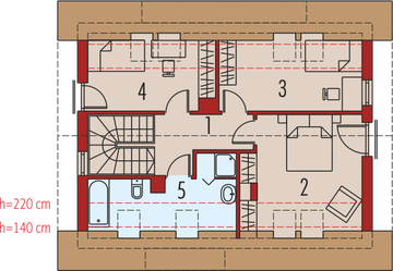Poddasze projektu - E1 (wersja B) economic