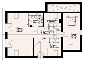 Poddasze projektu - Osiek 405k