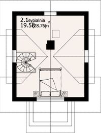 Poddasze projektu - Gajowo 66dws