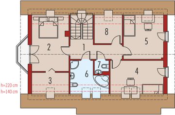 Poddasze projektu - Raul (dwulokalowy)
