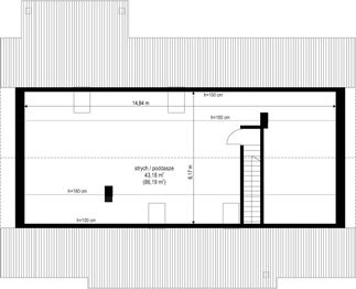 Poddasze projektu - Bursztyn 2