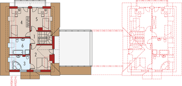 Poddasze projektu - Karolinka G2 (bliźniak)