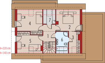 Poddasze projektu - Patryk G1 bianco