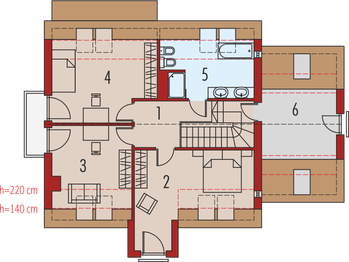 Poddasze projektu - E5 G1 economic (wersja B)