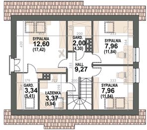 Poddasze projektu - Rusałka N