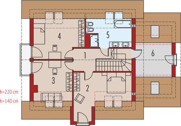 Poddasze projektu - E5 G1 economic (wersja A)