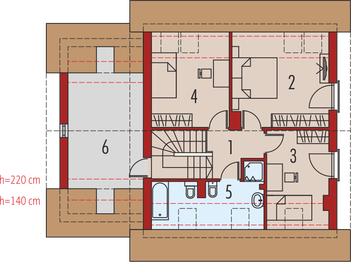 Poddasze projektu - E3 G1 economic (wersja A)