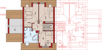 Poddasze projektu - Melka G1 (bliźniak)