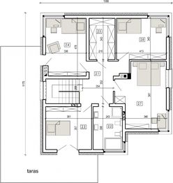 Piętro 1 projektu - DN 050b
